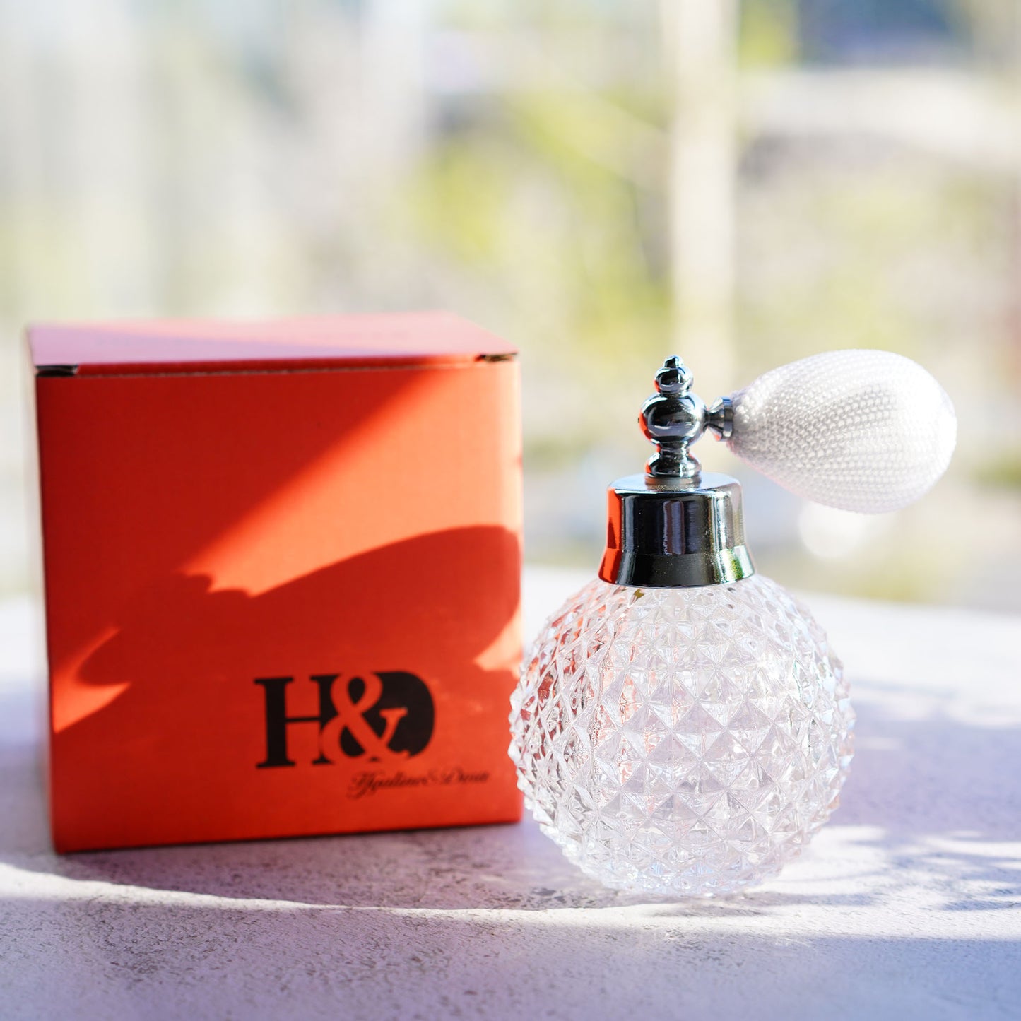 H&D HYALINE & DORA Empty Crystal Vintage Perfume Replacement Spray Bottle Atomizer Luxury Series