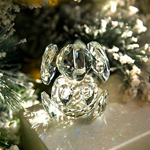 H&D HYALINE & DORA Crystal Elephant Figurine Collection Cut Glass Statue Animal Collectible