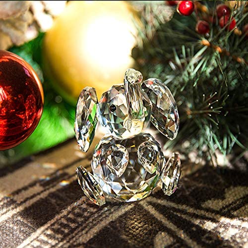 H&D HYALINE & DORA Crystal Elephant Figurine Collection Cut Glass Statue Animal Collectible