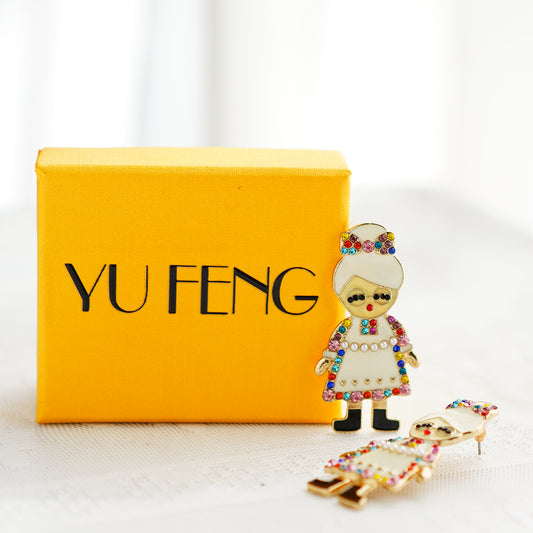 YU FENG  Set of 2 brooches Pins for Women Costume Jewelry Gifts