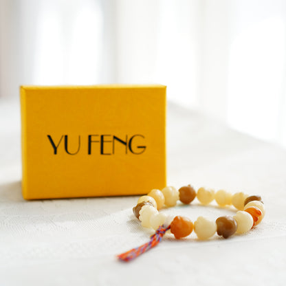 YU FENG Natural Jade Bangle Bracelet for Women Girls