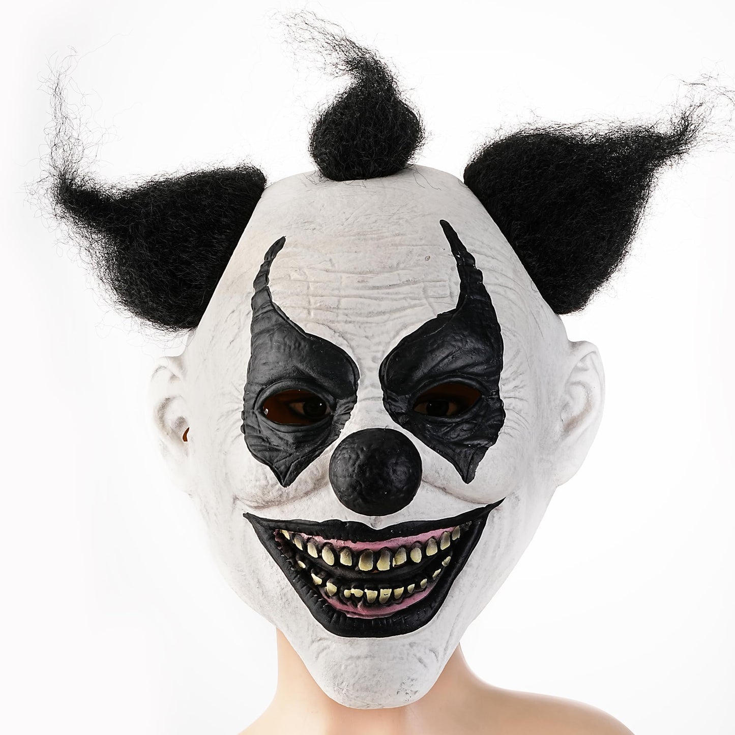YU FENG Scary Clown Mask for Adults Full Face Latex Horror Costume