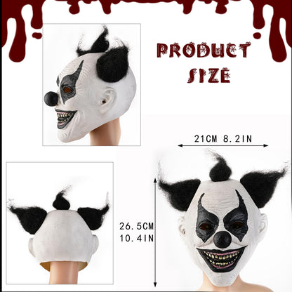 YU FENG Scary Clown Mask for Adults Full Face Latex Horror Costume