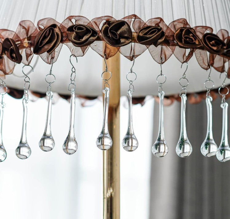 KANPURA Ornaments of Crystal, Clear Teardrop Glass Hanging Decorations for Christmas Tree, Wedding & Winter Home Decor