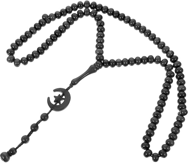 H&D HYALINE & DORA Tasbih 99 Beads Prayer Beads Islamic Rosary Handheld Misbaha with Tassels for Worship and Religious Use 19.68In