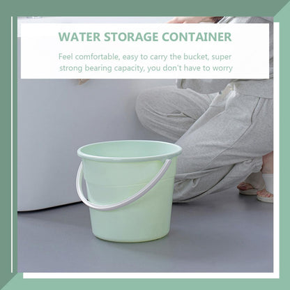 suncatcher Fishing Bucket with Handle 12.2l Round Plastic Water Storage Container for Car Wash, Camping, and Household Cleaning – Green Sturdy Pail for Outdoor and Indoor Use