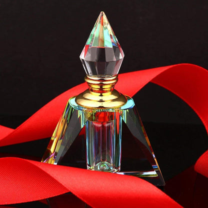 H&D HYALINE & DORA Crystal Egyptian Mini Perfume Bottles, Glass Refillable Empty Bottles,3ML