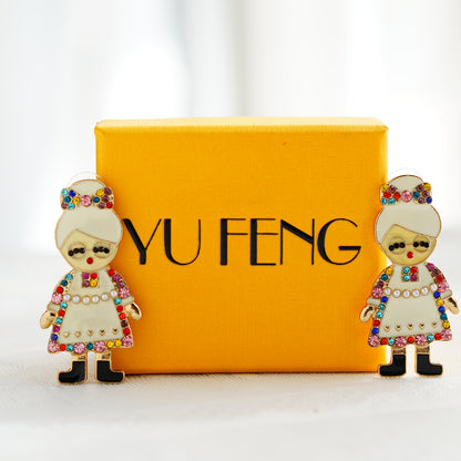 YU FENG  Set of 2 brooches Pins for Women Costume Jewelry Gifts