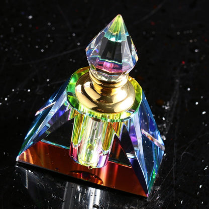 H&D HYALINE & DORA Crystal Egyptian Mini Perfume Bottles, Glass Refillable Empty Bottles,3ML
