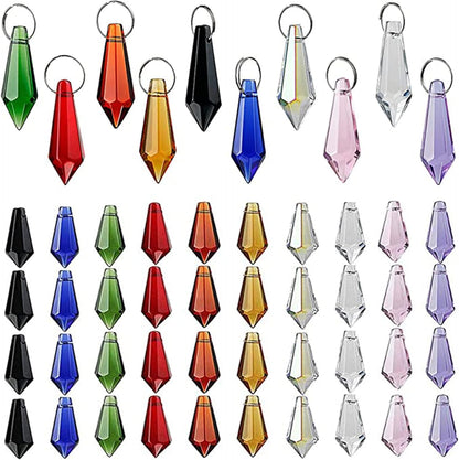 H&D HYALINE & DORA 50pcs 38mm Crystal Keychain Pendant