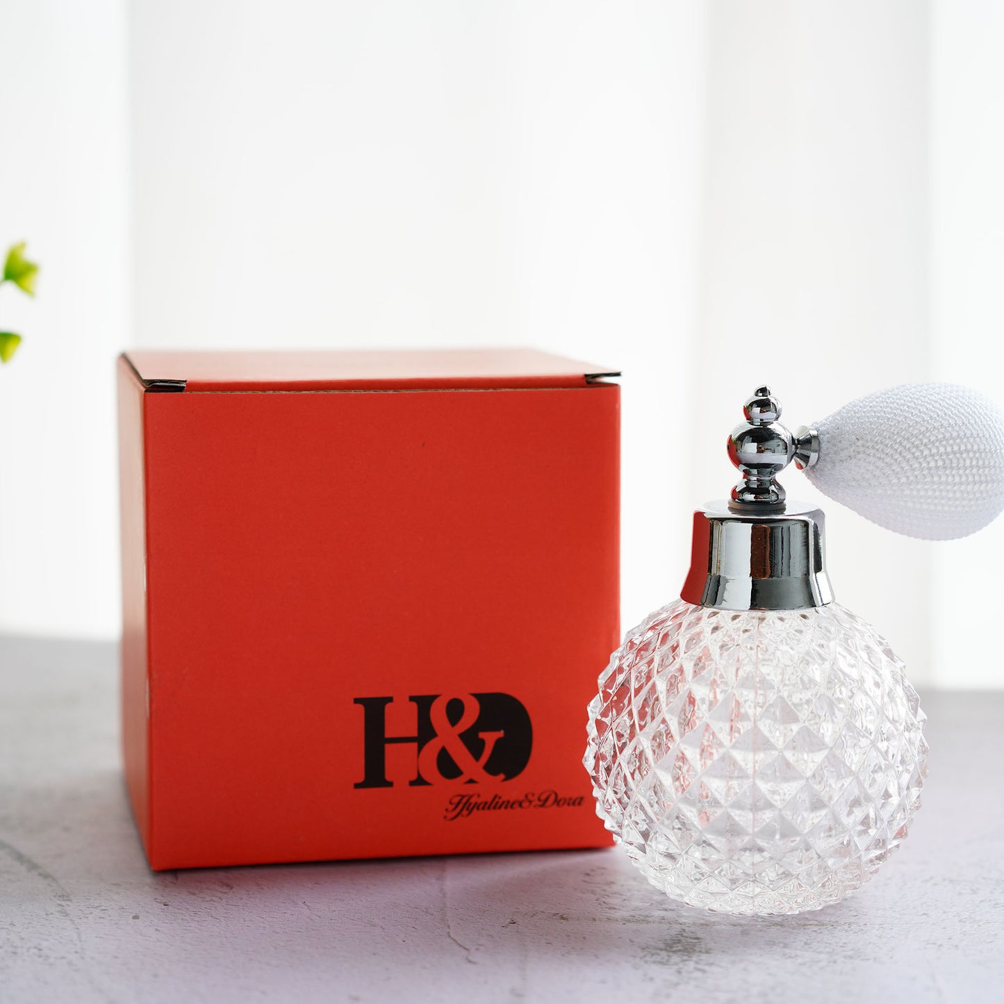 H&D HYALINE & DORA Empty Crystal Vintage Perfume Replacement Spray Bottle Atomizer Luxury Series