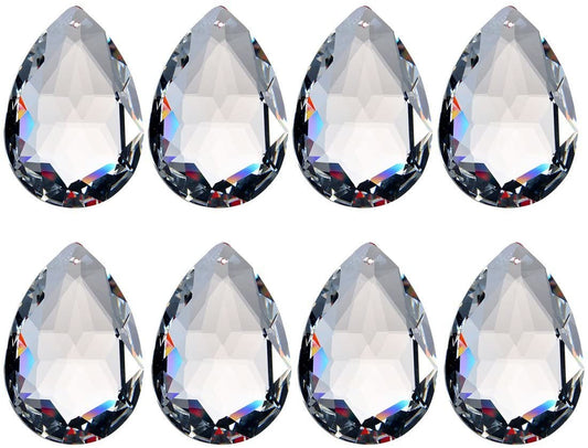 H&D HYALINE & DORA 10pcs 50mm Chandelier Crystal Prisms Pendants - Crystal Teardrops Parts