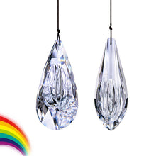 Load image into Gallery viewer, Clear Crystal Prism Suncatcher Ornament Hanging Faceted Crystal Drop Rainbow Maker Pendant for Window Garden Decoration
