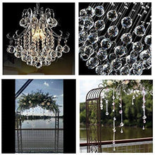 Load image into Gallery viewer, H&amp;D 2in Clear Crystal Ball Prism Lamp Hanging Suncatcher Chandelier Drop Part
