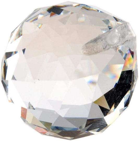 H&D HYALINE & DORA 10pcs 30mm Clear Crystal Ball Prism Rainbow Suncatcher Hanging Pendants
