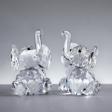 Load image into Gallery viewer, 2pcs Austrian Crystal Cute Elephants Figurines Collectibles Glass Animal Christmas Gift Wedding Souvenirs
