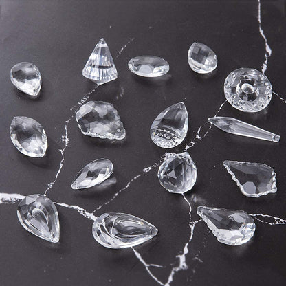 H&D HYALINE & DORA 15pcs Crystal Chandelier Lamp Lighting Drops Pendants Balls Prisms