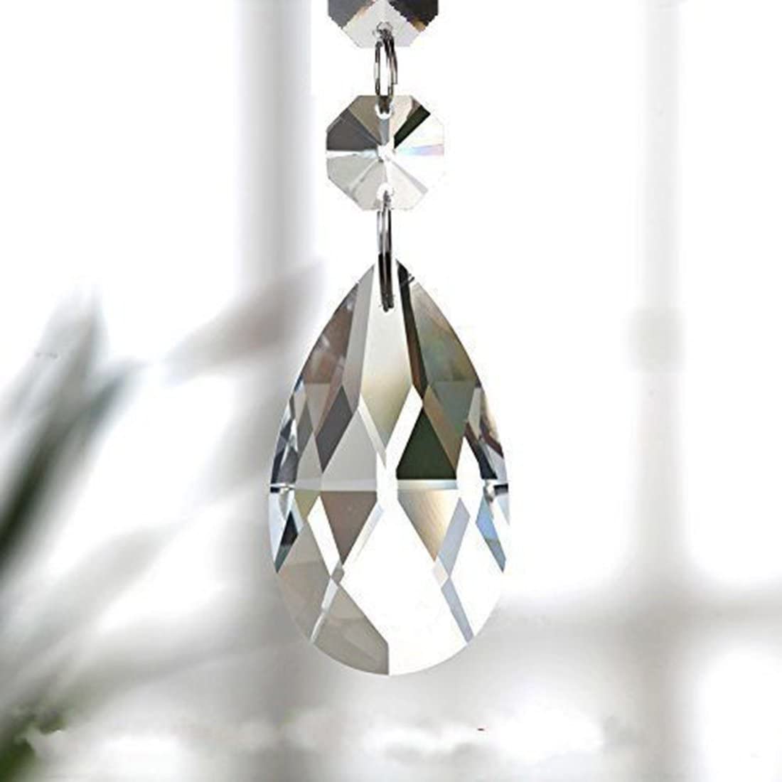 20pcs Pendants Teardrop Chandelier Crystal Pendants Glass Pendants Beads