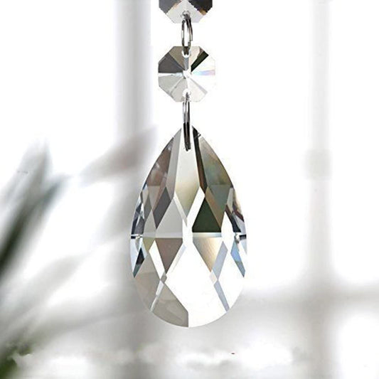 H&D HYALINE & DORA 20pcs Pendants Teardrop Chandelier Crystal Pendants Glass Pendants Beads