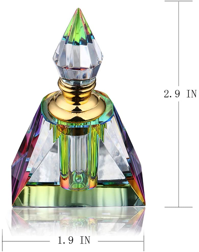 H&D HYALINE & DORA Vintage Egyptian Crystal Perfume bottle