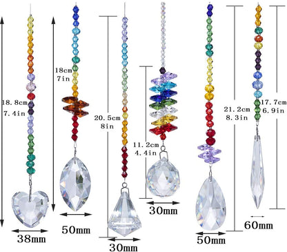 H&D HYALINE & DORA Crystals Glass Pendants Chandelier Suncatchers Prisms Hanging Ornament
