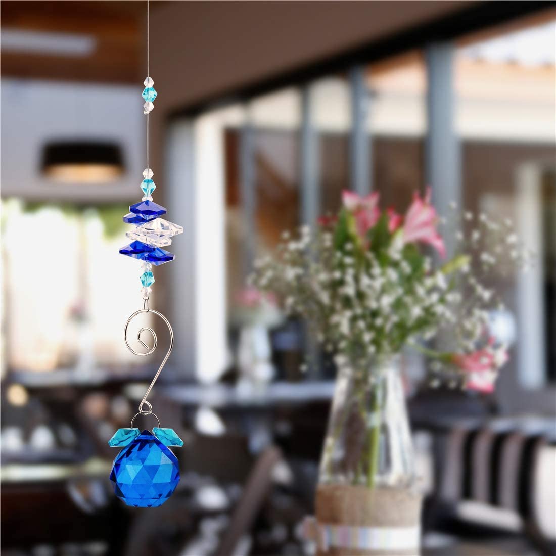 30mm Crystal Ball Chandelier Prism Ornaments Hanging Suncatcher