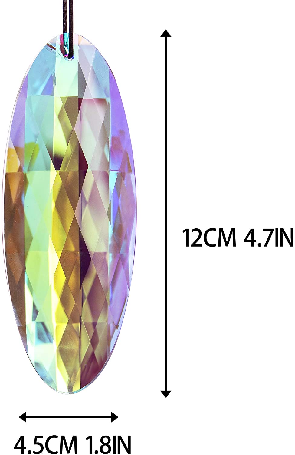 120mm Crystal Drop Hanging Prism Pendant  Suncatcher