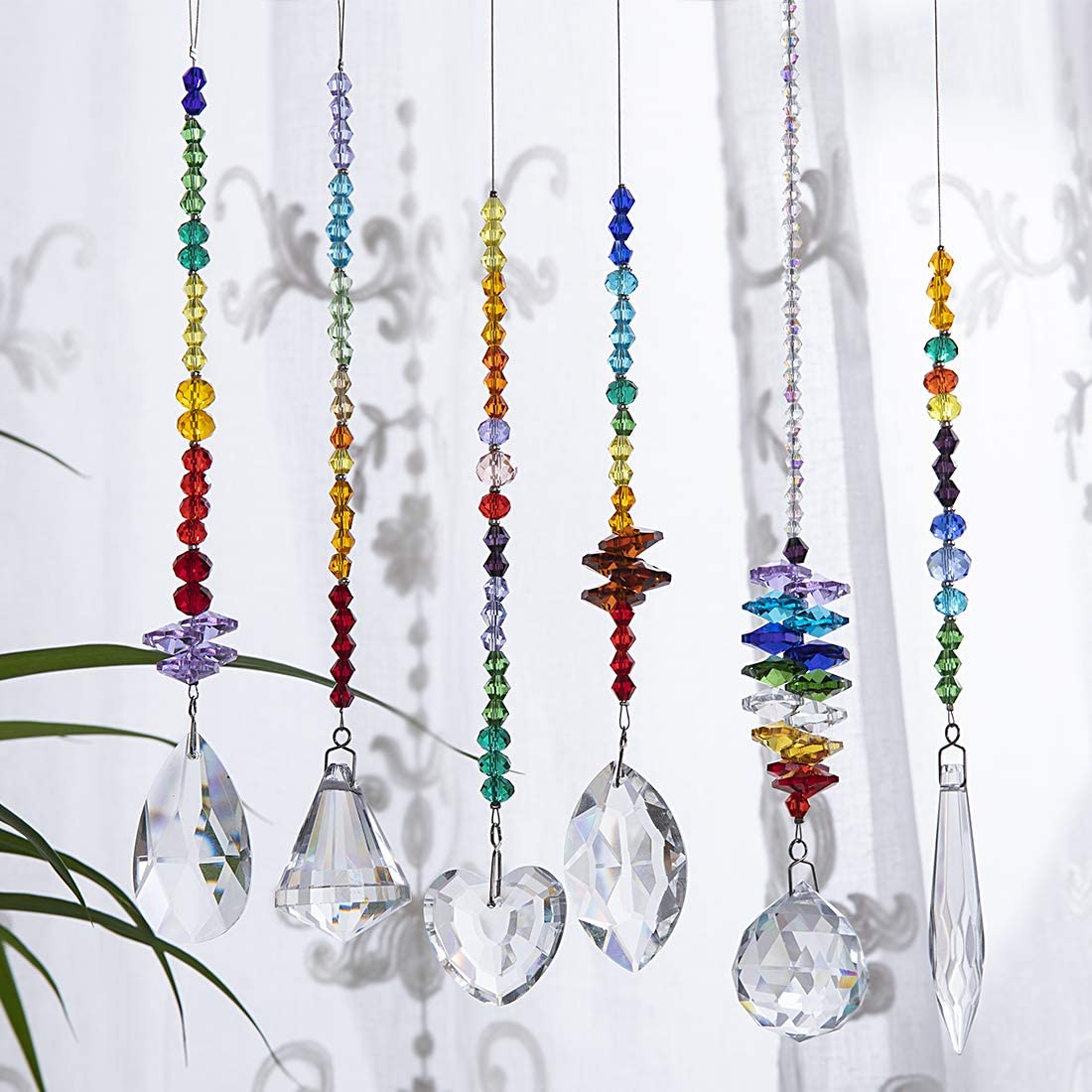 H&D HYALINE & DORA Crystals Glass Pendants Chandelier Suncatchers Prisms Hanging Ornament