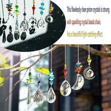 Load image into Gallery viewer, 6PCS Suncatchers Crystal Chandelier Prism Hanging Ornament for Window Home Garden,Rainbow Maker Crystal Pendant
