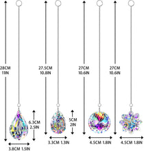 Load image into Gallery viewer, 4pcs Crystal Suncatchers Hanging Sun Catchers Rainbow Maker
