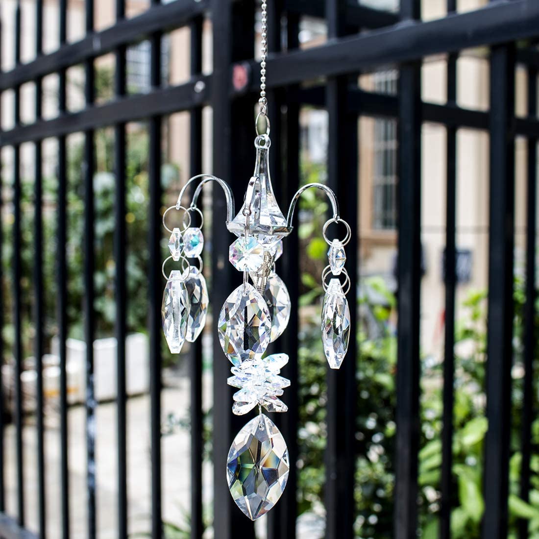 H&D HYALINE & DORA Crystals Prism Suncatcher Hanging Ornament for Home,Garden Decoration- Horse Eye