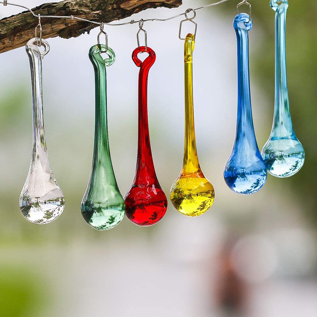 H&D HYALINE & DORA 3.15in Multi-Color Chandelier Crystal Waterdrop Prism Window Decor DIY Part