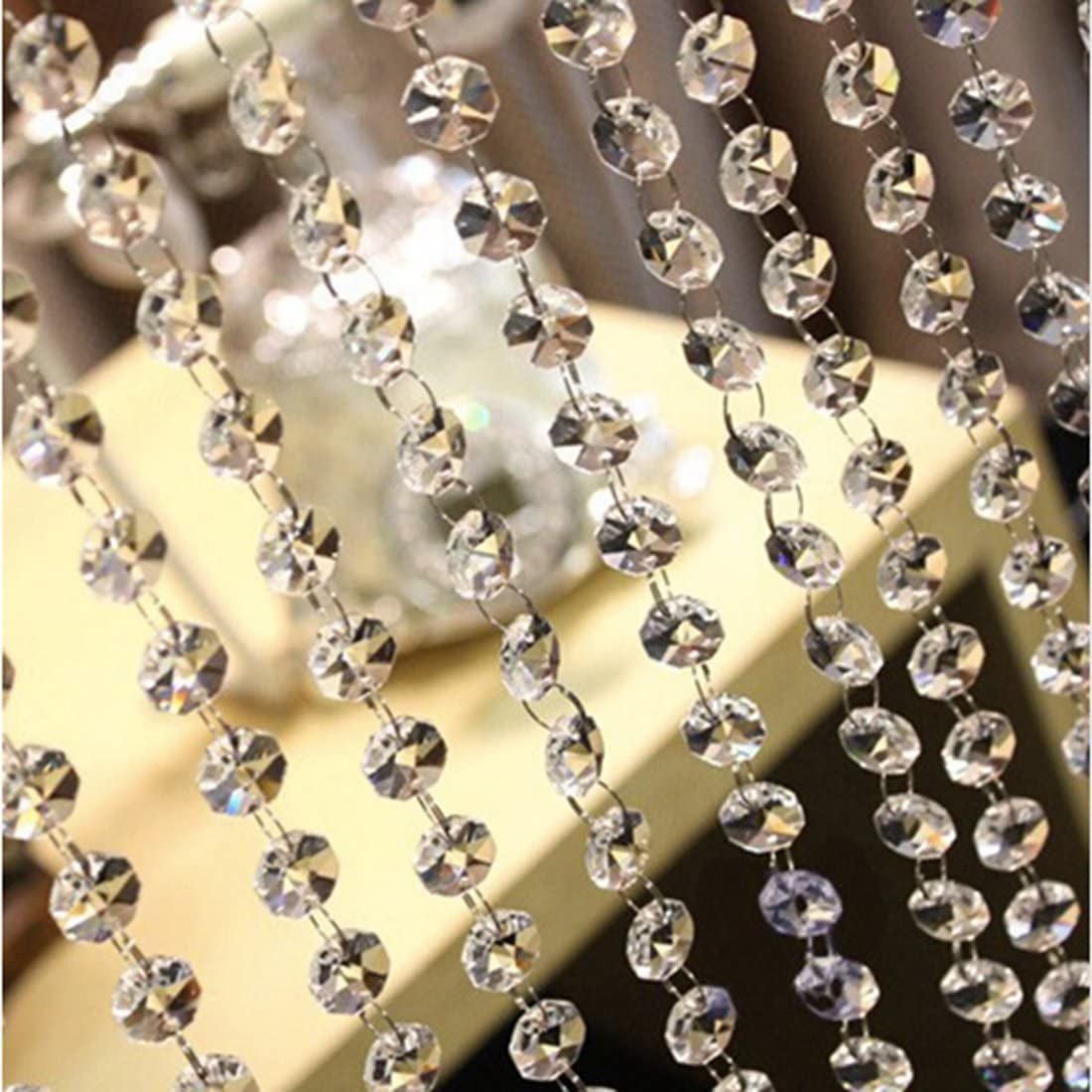 H&D HYALINE & DORA Crystal Garland for Weddings - Christmas Tree Decoration Crystal Ornament