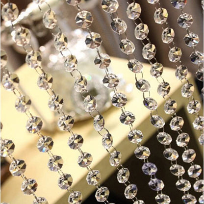 H&D HYALINE & DORA Crystal Garland for Weddings - Christmas Tree Decoration Crystal Ornament