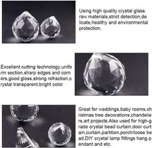 Load image into Gallery viewer, Pack of 12 Clear Crystal Chandelier Lamp Lighting Drops Pendants Balls Prisms Hanging Glass Prisms Parts Suncatcher Home/House Decor
