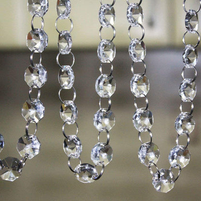 H&D HYALINE & DORA Crystal Garland for Weddings - Christmas Tree Decoration Crystal Ornament