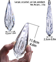 Load image into Gallery viewer, Clear Crystal Prism Suncatcher Ornament Hanging Faceted Crystal Drop Rainbow Maker Pendant for Window Garden Decoration
