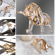 Load image into Gallery viewer, FengShui Crystal Statues Wall Street Bull Figurine Sculpture Christmas Gift
