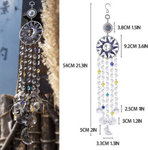 Load image into Gallery viewer, Crystal Chandelier Wind Chime,Glass Rainbow Suncatcher,Blue Evil Eye Wall Hanging Ornament
