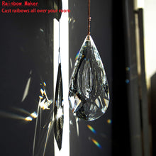 Load image into Gallery viewer, Clear Crystal Prism Suncatcher Ornament Hanging Faceted Crystal Drop Rainbow Maker Pendant for Window Garden Decoration
