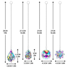 Load image into Gallery viewer, 4pcs Crystal Suncatchers Hanging Sun Catchers Rainbow Maker
