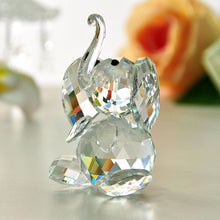 Load image into Gallery viewer, 2pcs Austrian Crystal Cute Elephants Figurines Collectibles Glass Animal Christmas Gift Wedding Souvenirs
