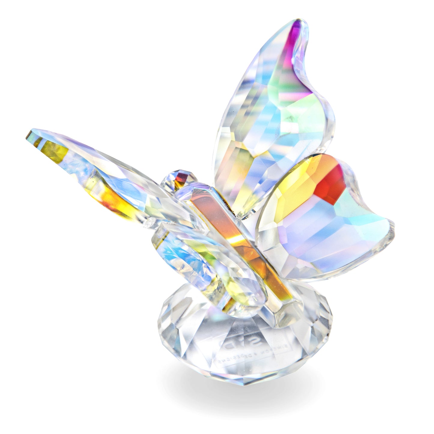 H&D HYALINE & DORA Colorful Crystal Butterfly Collection Figurines Glass Animals Table Decor Paperweight