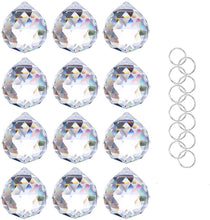 Load image into Gallery viewer, H&amp;D 12pcs Glass Crystal Ball Prism Hanging Lamp Chandelier Pendant Suncatcher
