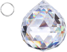 Load image into Gallery viewer, H&amp;D 2in Clear Crystal Ball Prism Lamp Hanging Suncatcher Chandelier Drop Part
