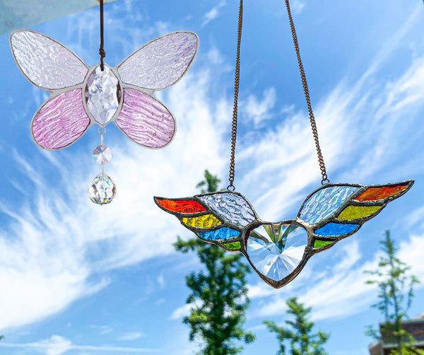  WUMAWEI 3D Heart Stained Suncatcher, Acrylic Multi-Faceted Heart-Shaped  Pendant Ornaments, Small Stained Hanging Sun Catchers, for Indoor Garden  Terrace Balcony Window Decoration (White) : Patio, Lawn & Garden
